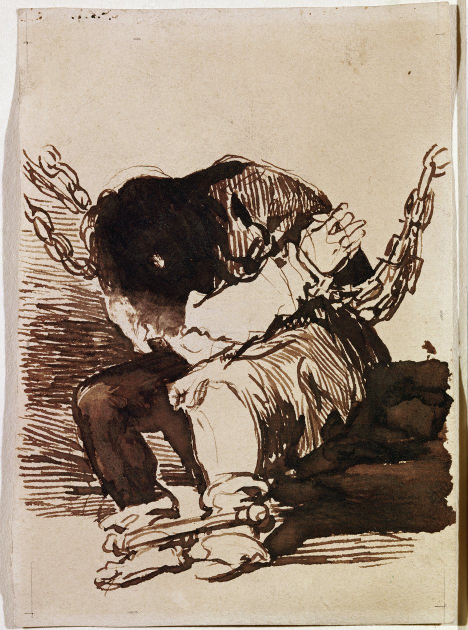 Fogolylánc ülés. (Előkészítő rajz alkotó: Francisco de Goya