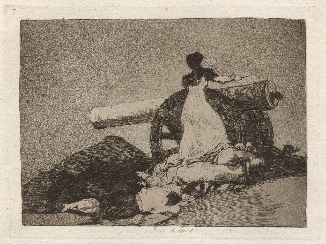 Que valor! (Micsoda bátorság!) alkotó: Francisco de Goya