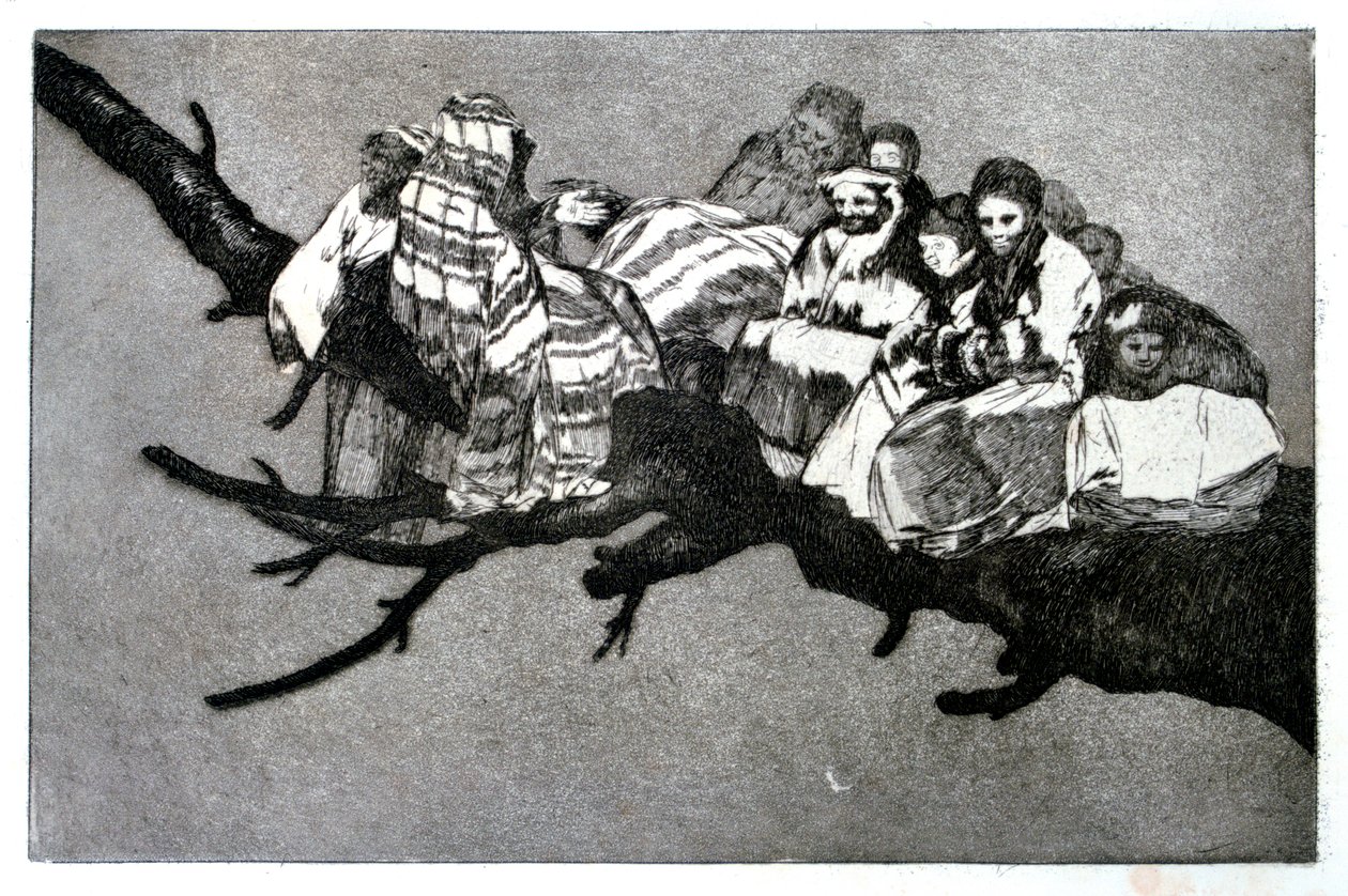 Nevetséges álom, 1819-1823 alkotó: Francisco de Goya