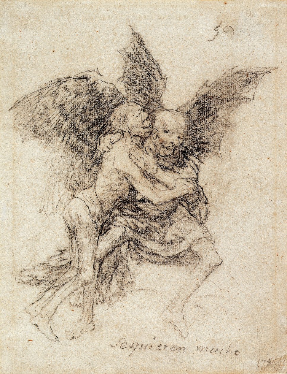 Se quieren mucho (Nagyon szeretik egymást) alkotó: Francisco de Goya
