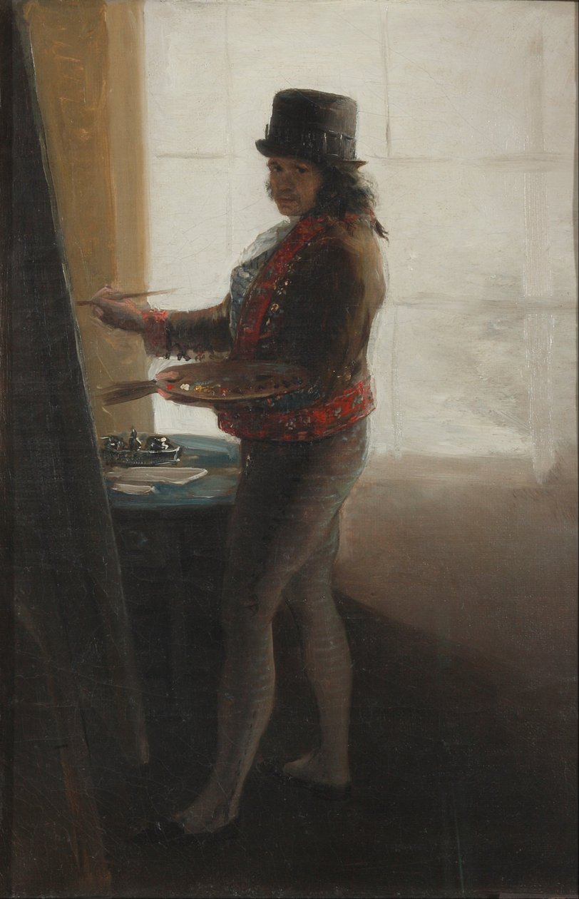 Önarckép a stúdióban alkotó: Francisco de Goya