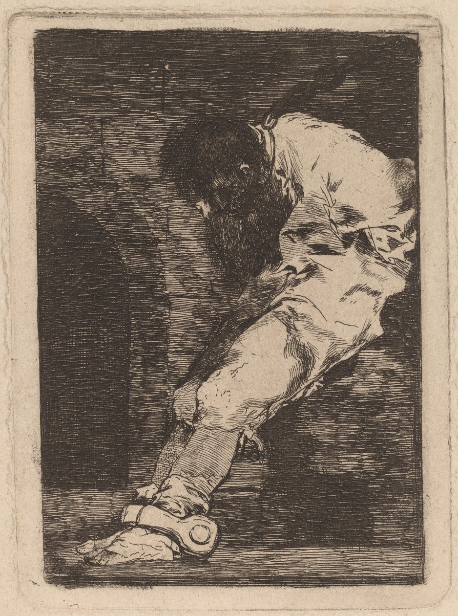 Ha bűnöző, mi van? muera presto (Ha bűnös, hadd haljon meg gyorsan) alkotó: Francisco de Goya