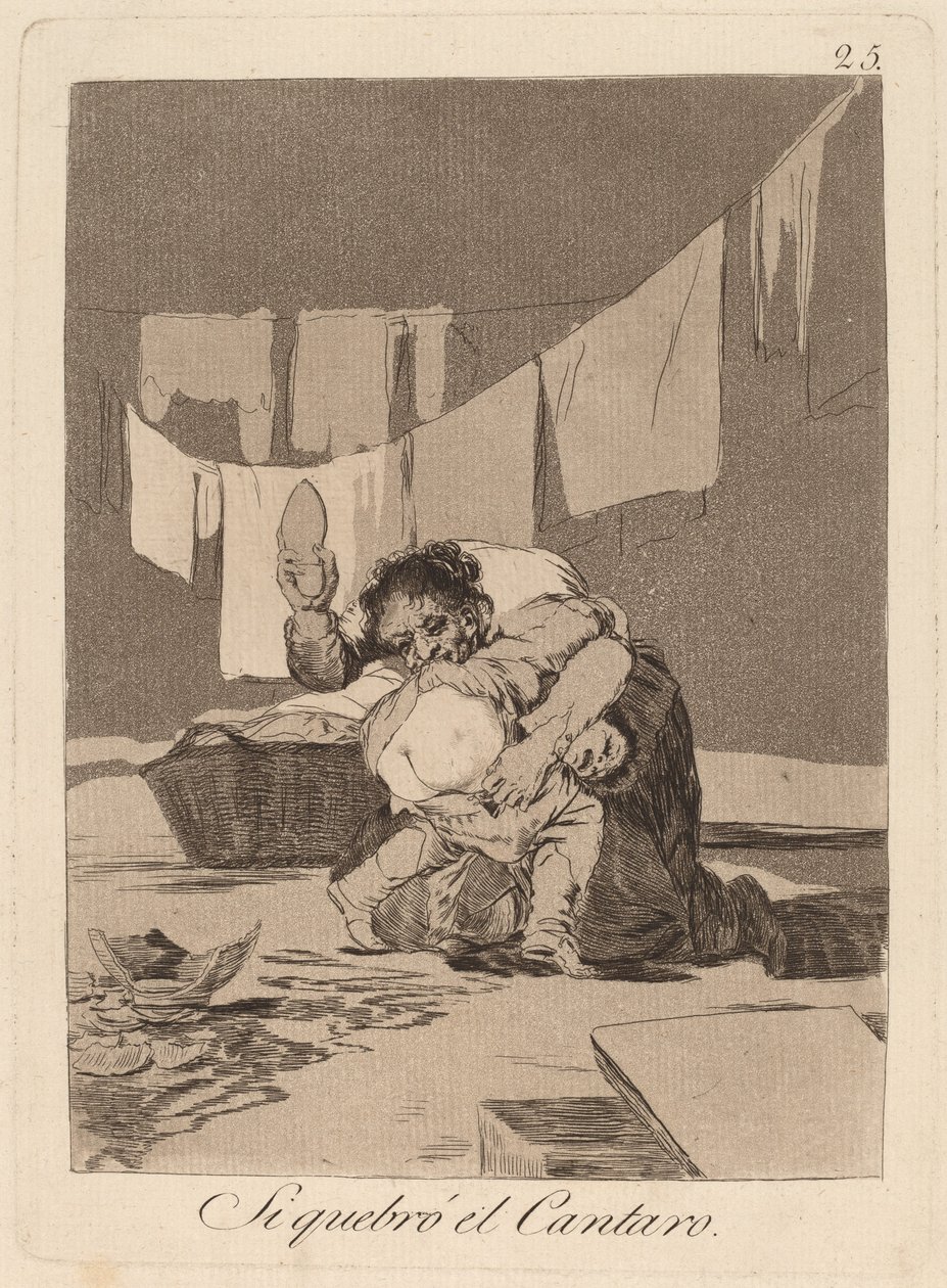 Ha összetöröm az edényt (Igen, eltörtem az edényt) alkotó: Francisco de Goya