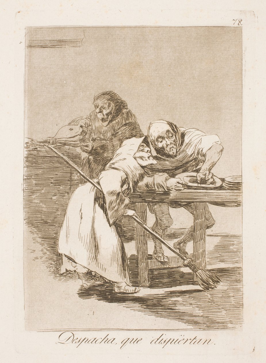 Siess, ébrednek! alkotó: Francisco de Goya