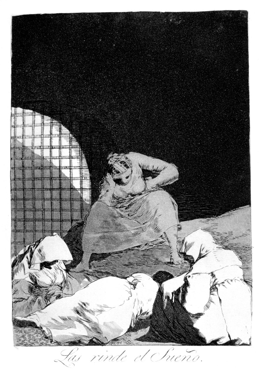 Az alvás legyőzi őket, 1799 alkotó: Francisco de Goya