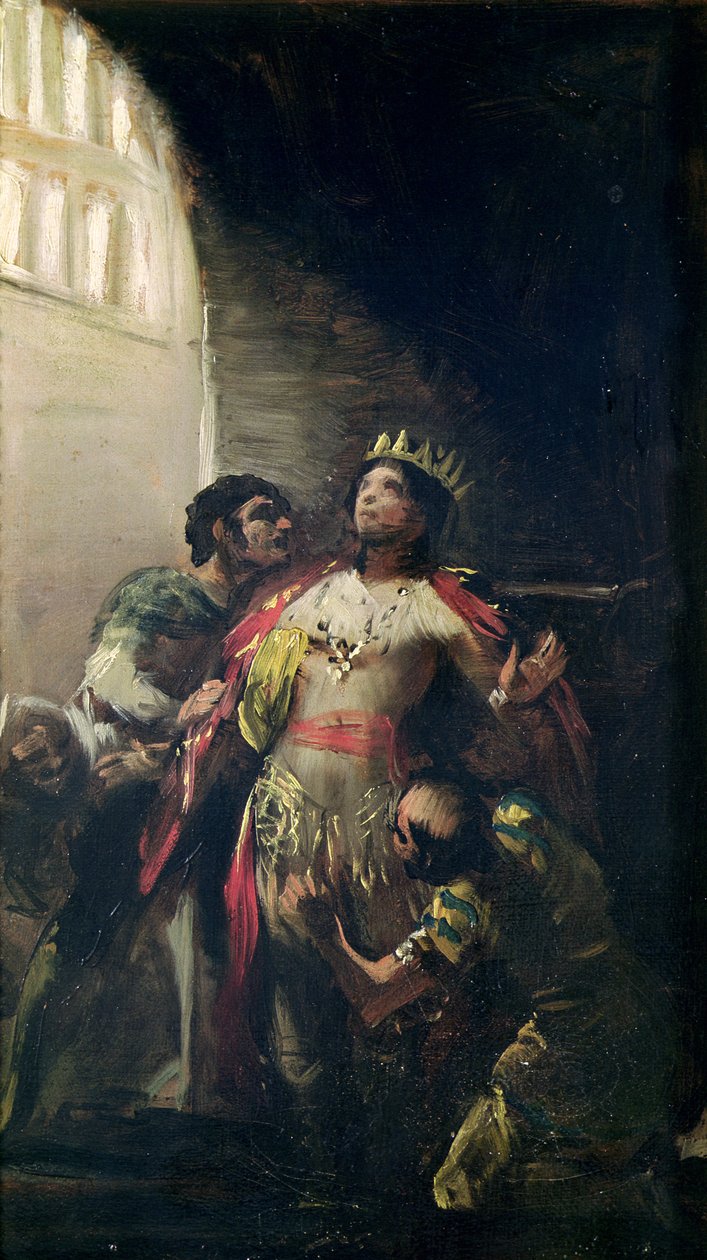 St. Hermengild (†585) a börtönben, 1799 körül alkotó: Francisco de Goya