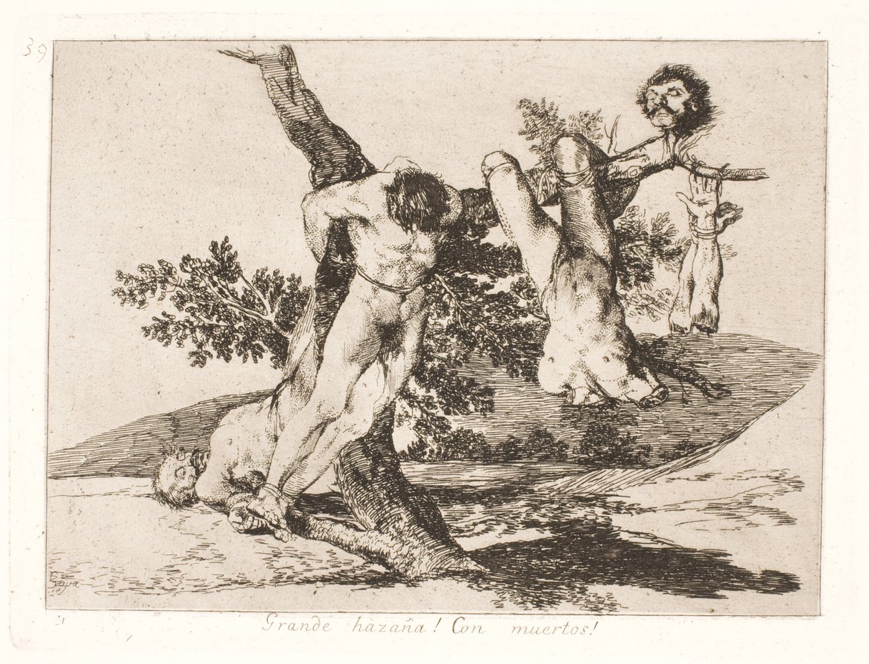 Nagy bátorság! a halottaknak! (39) alkotó: Francisco de Goya
