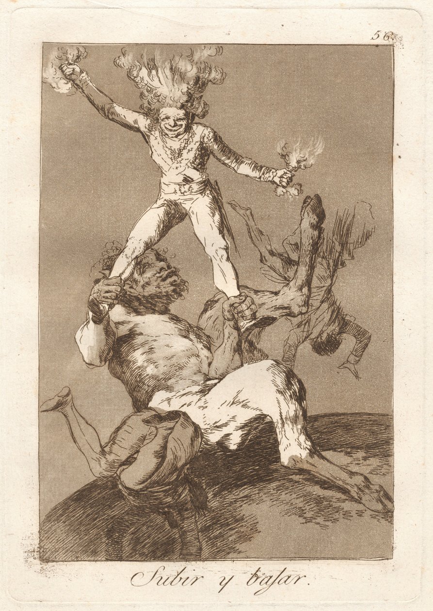 Subir y bajar (Emelkedni és leesni) alkotó: Francisco de Goya