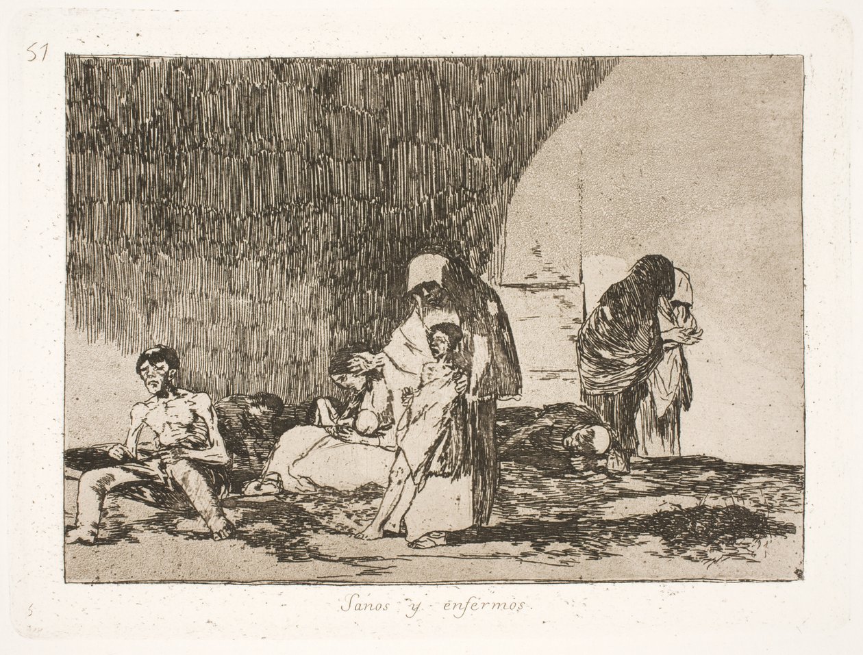 Egészséges és beteg (57) alkotó: Francisco de Goya