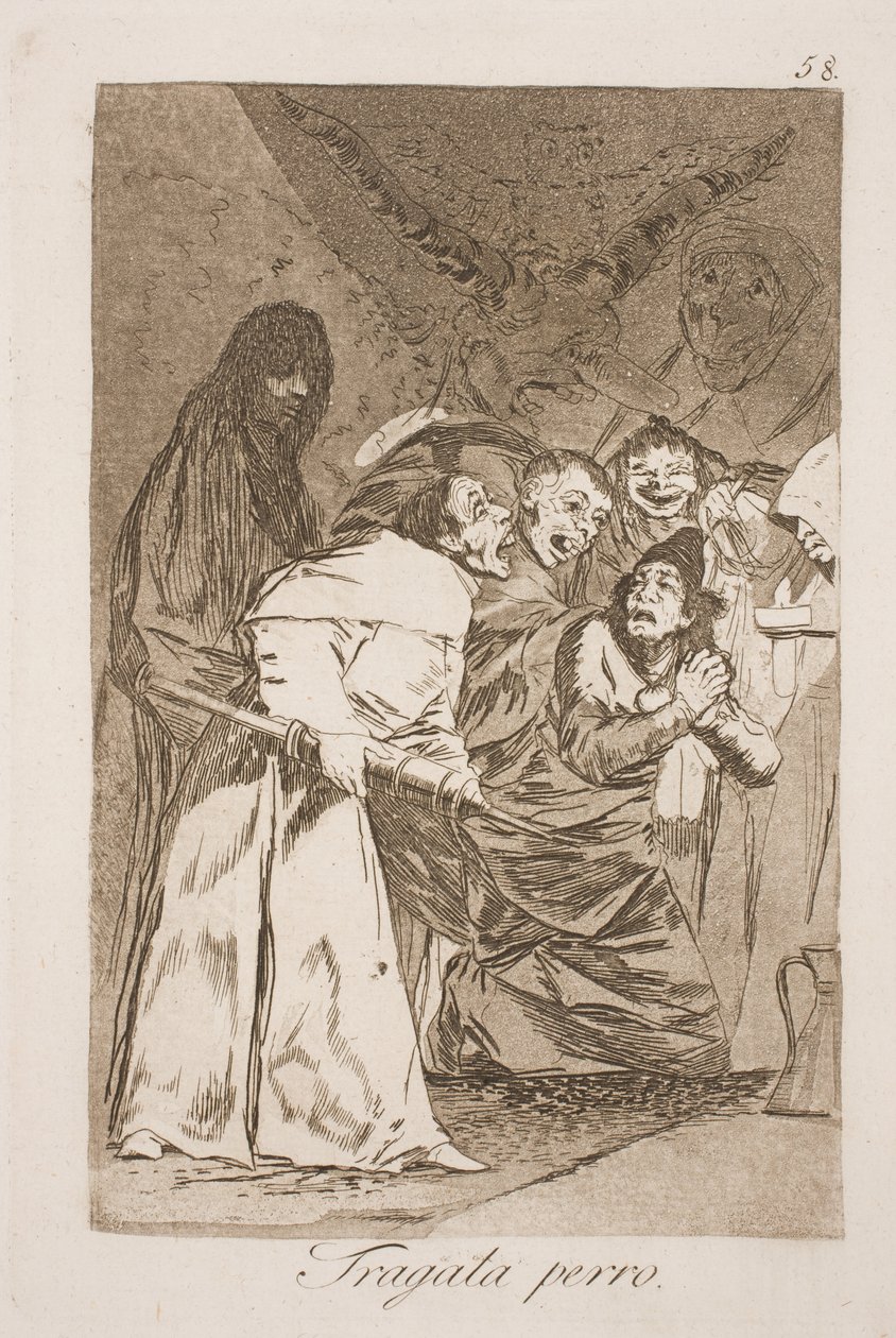 Vidd te kutya! alkotó: Francisco de Goya