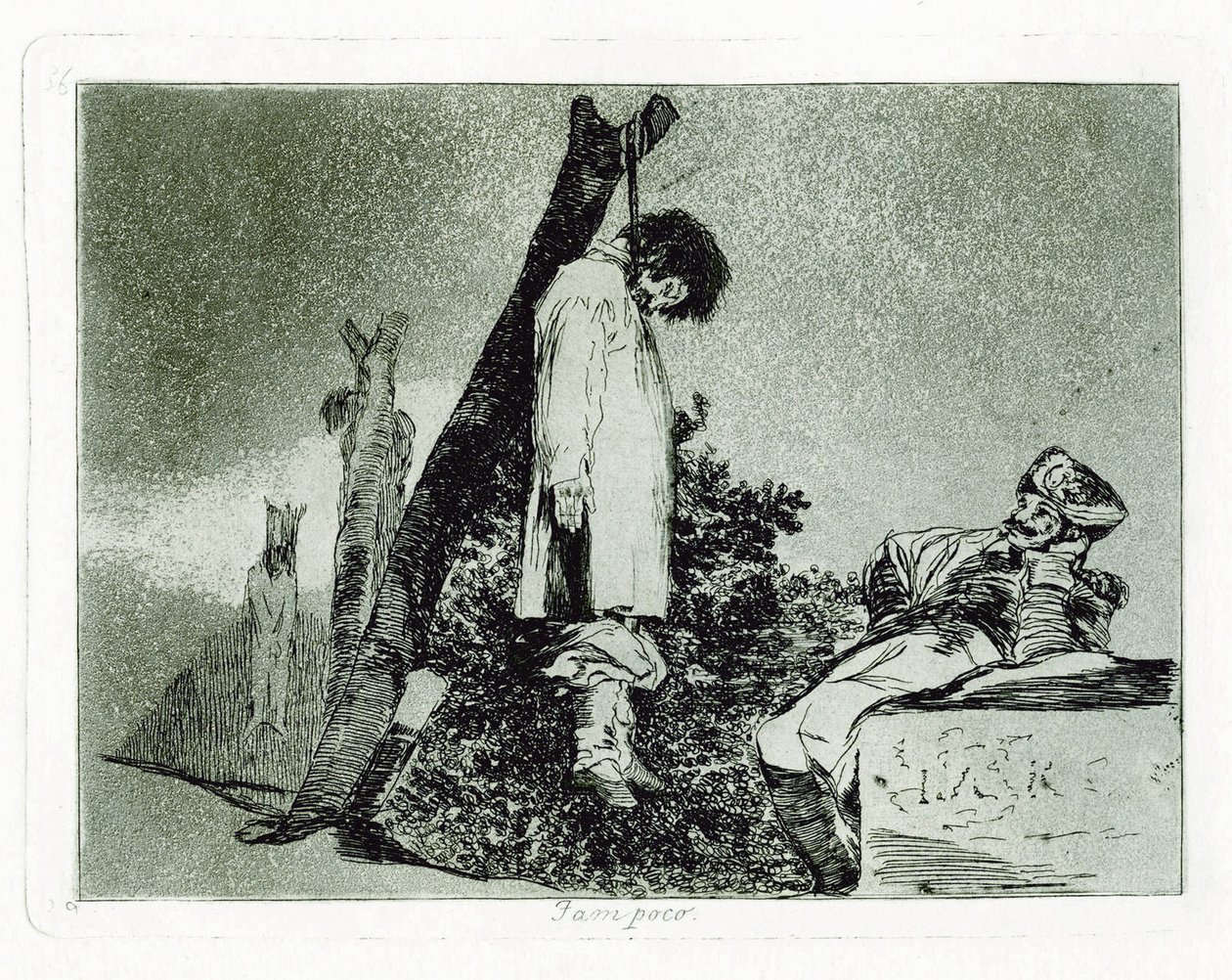 Sem ezt sem. 36. tábla a háború katasztrófáiból alkotó: Francisco de Goya