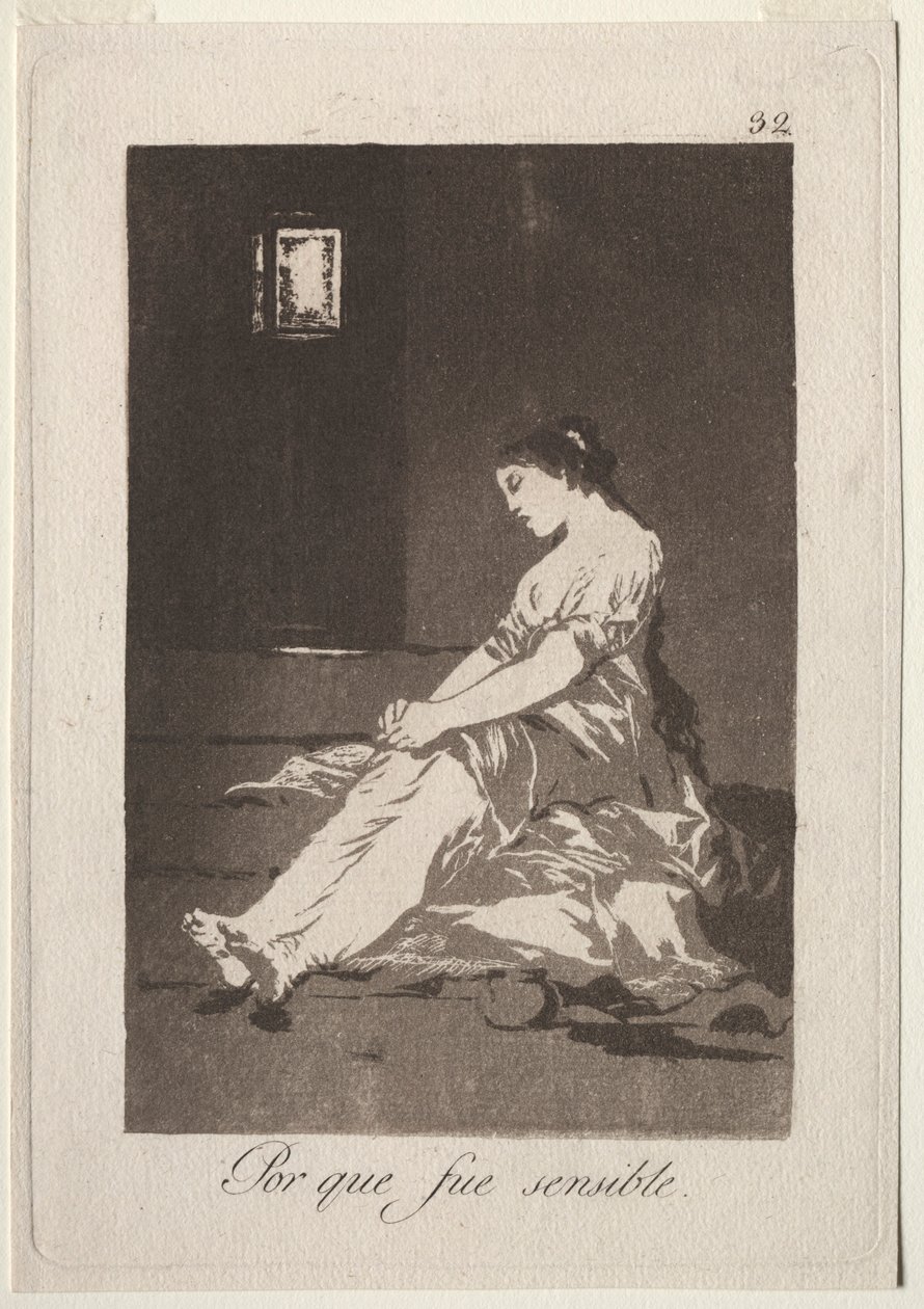 A Caprichos: Mert fogékony volt, 1799. alkotó: Francisco de Goya