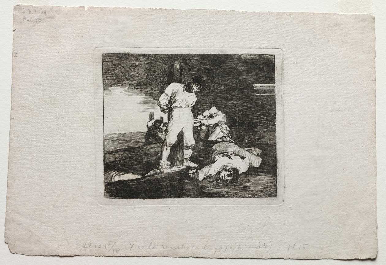 A háború katasztrófái: és nincs segítség, 1810-1820. alkotó: Francisco de Goya