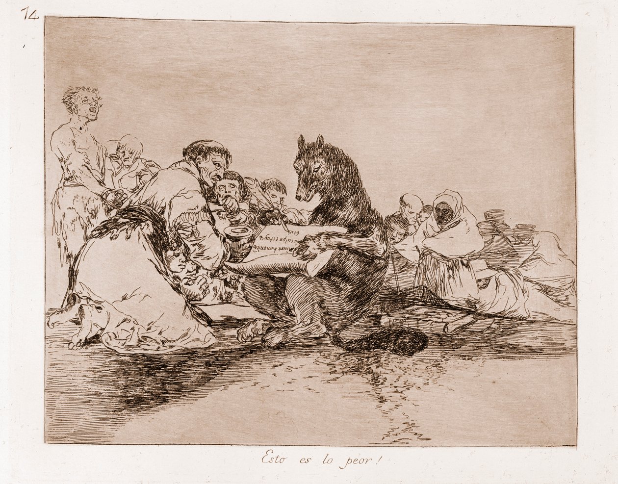 The Disasters of War: Ez a legrosszabb (rézkarc az előkészítő rajzból alkotó: Francisco de Goya