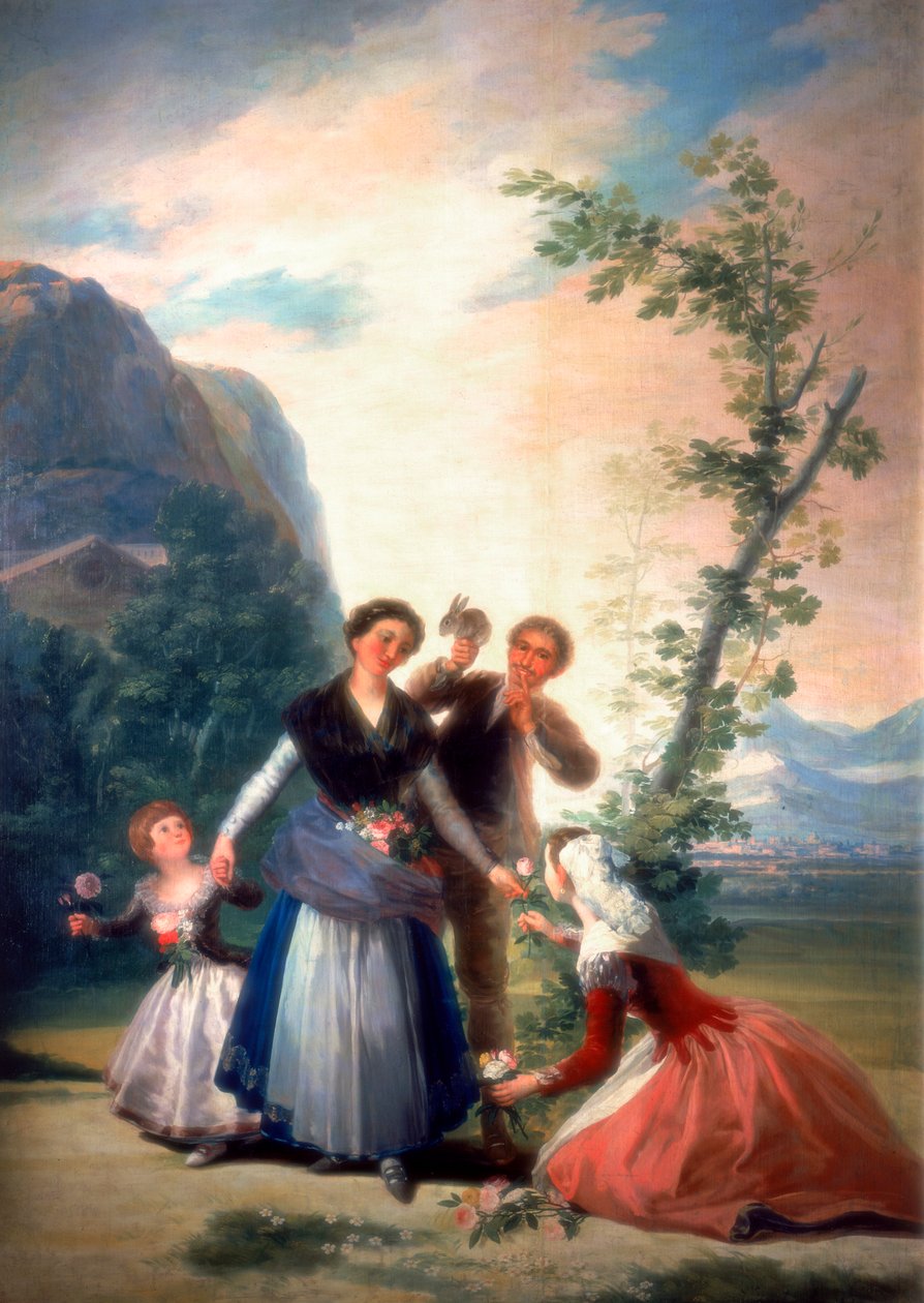 A virágüzletek vagy tavasz, 1786 alkotó: Francisco de Goya