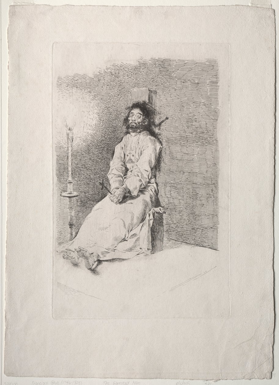 A Garroted Man alkotó: Francisco de Goya