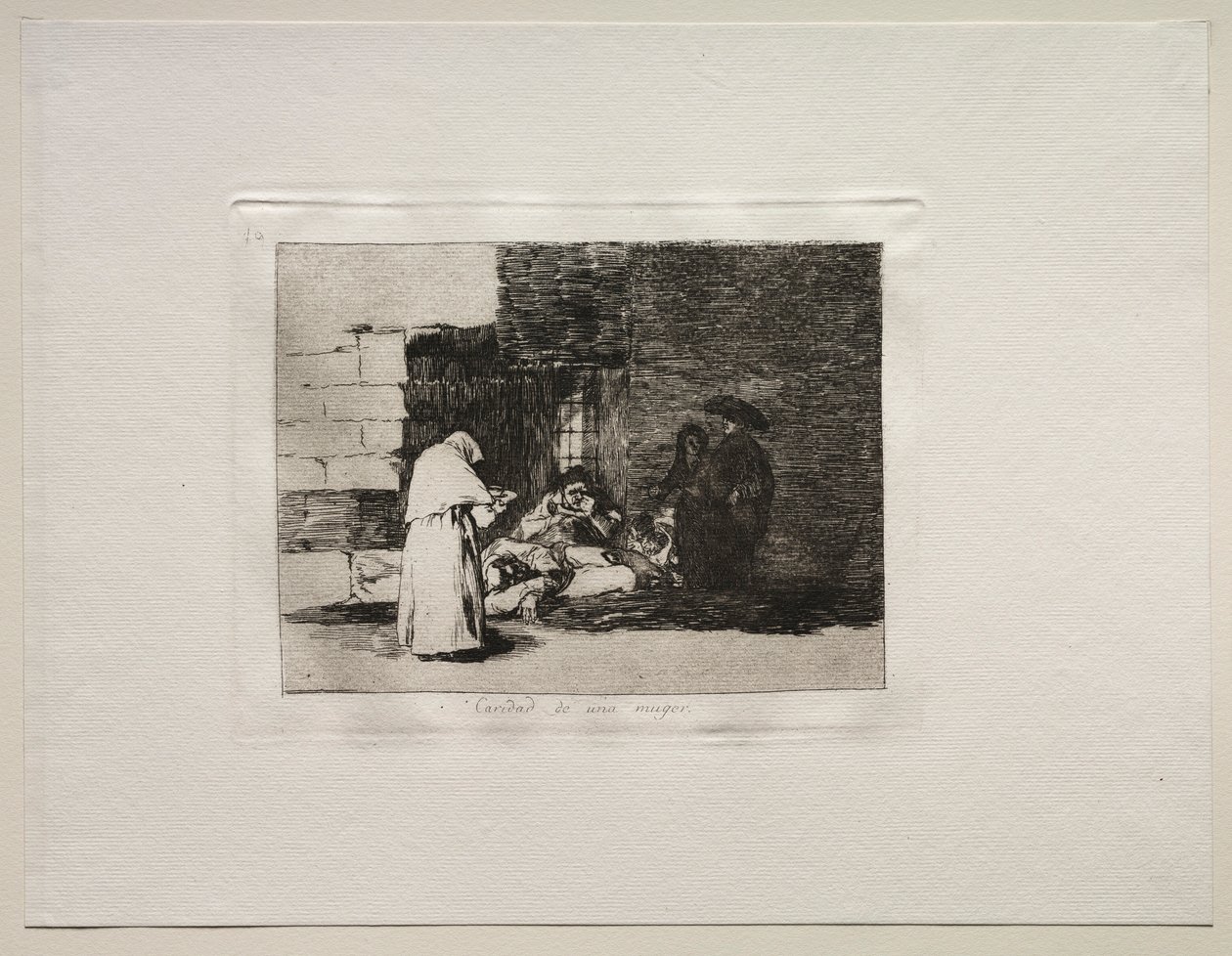 A háború borzalmai: Női jótékonysági szervezet. alkotó: Francisco de Goya