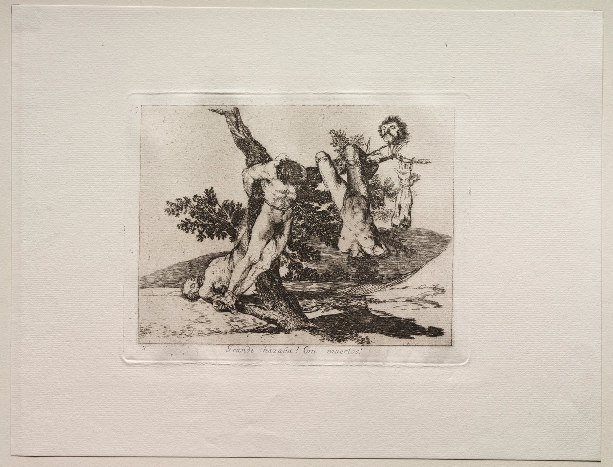A háború borzalmai: hősi bravúr! Halottakkal!. alkotó: Francisco de Goya