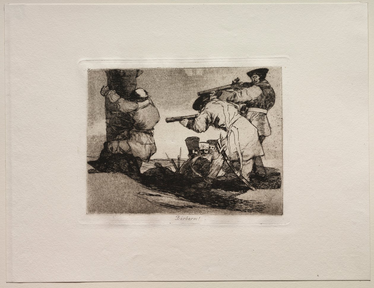 A háború borzalmai: Barbárok!. alkotó: Francisco de Goya
