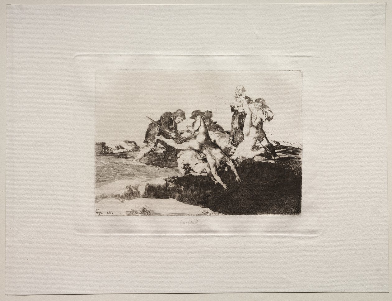 A háború borzalmai: Jótékonyság alkotó: Francisco de Goya