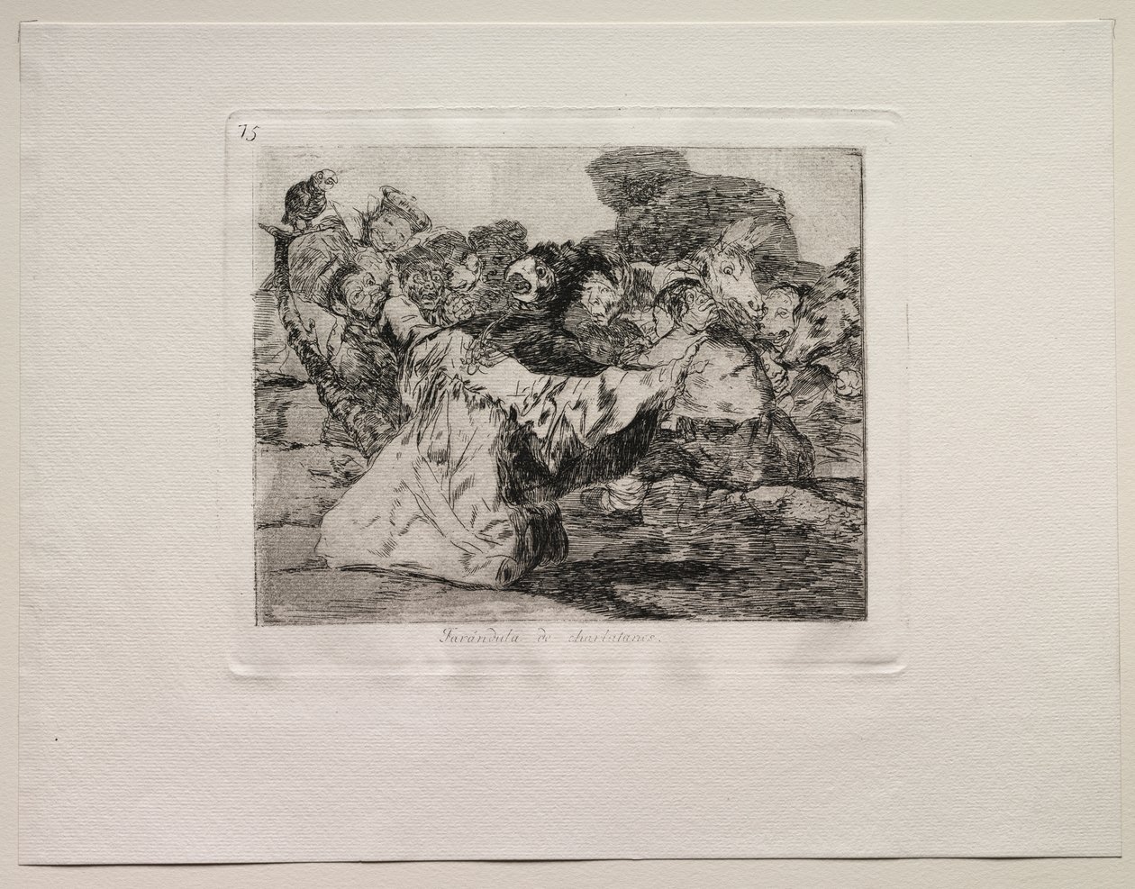 A háború borzalmai: Charlatan műsora alkotó: Francisco de Goya