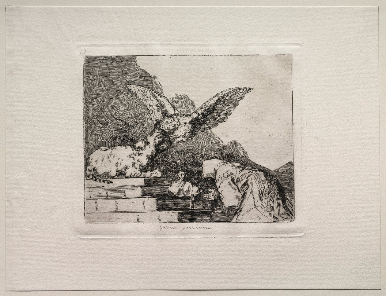 A háború borzalmai: macska pantomim. alkotó: Francisco de Goya