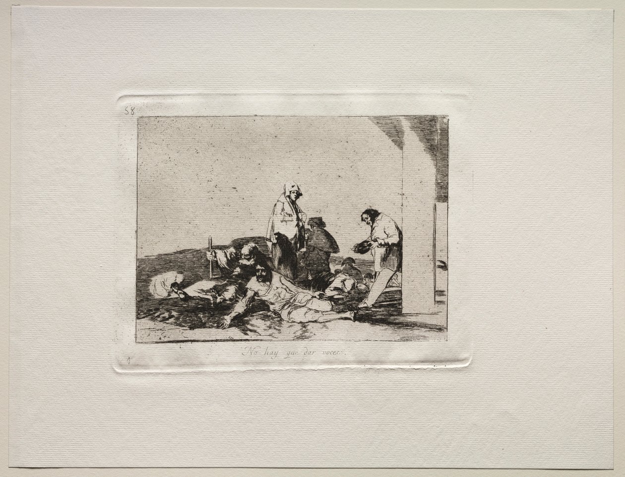 A háború borzalmai: hiába sírunk. alkotó: Francisco de Goya