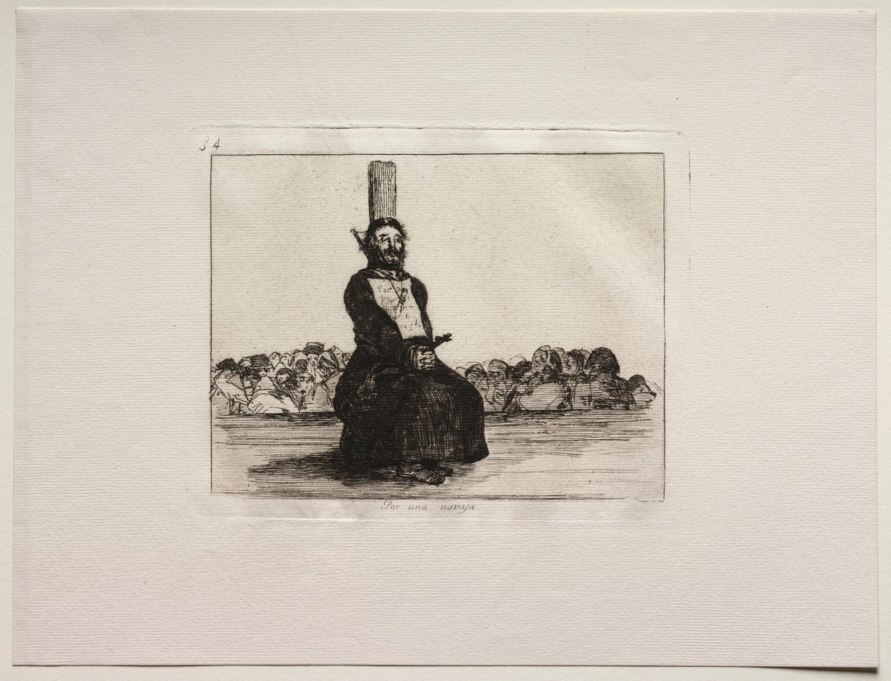 A háború borzalmai: egy kés miatt alkotó: Francisco de Goya