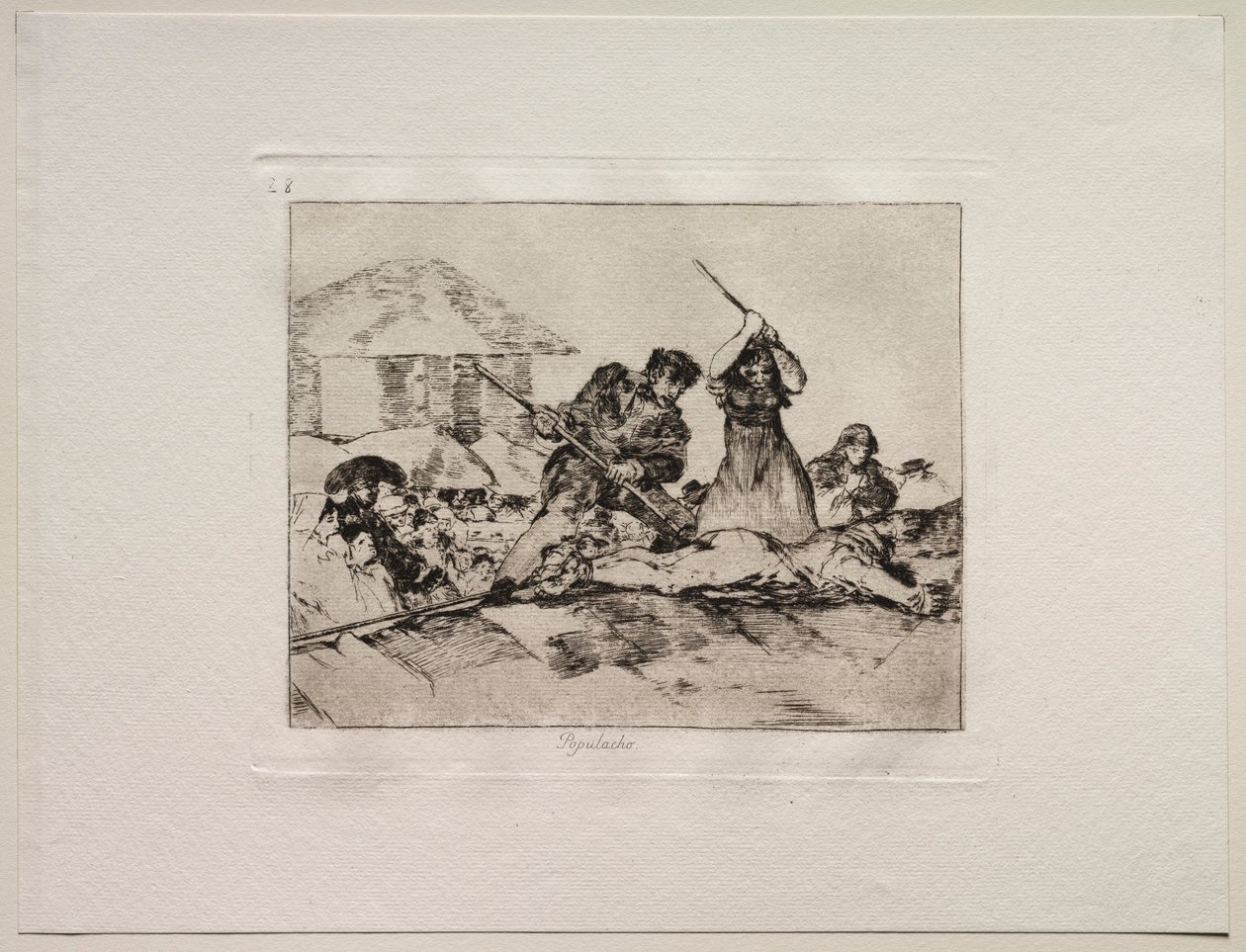 A háború borzalmai: Rabble. alkotó: Francisco de Goya