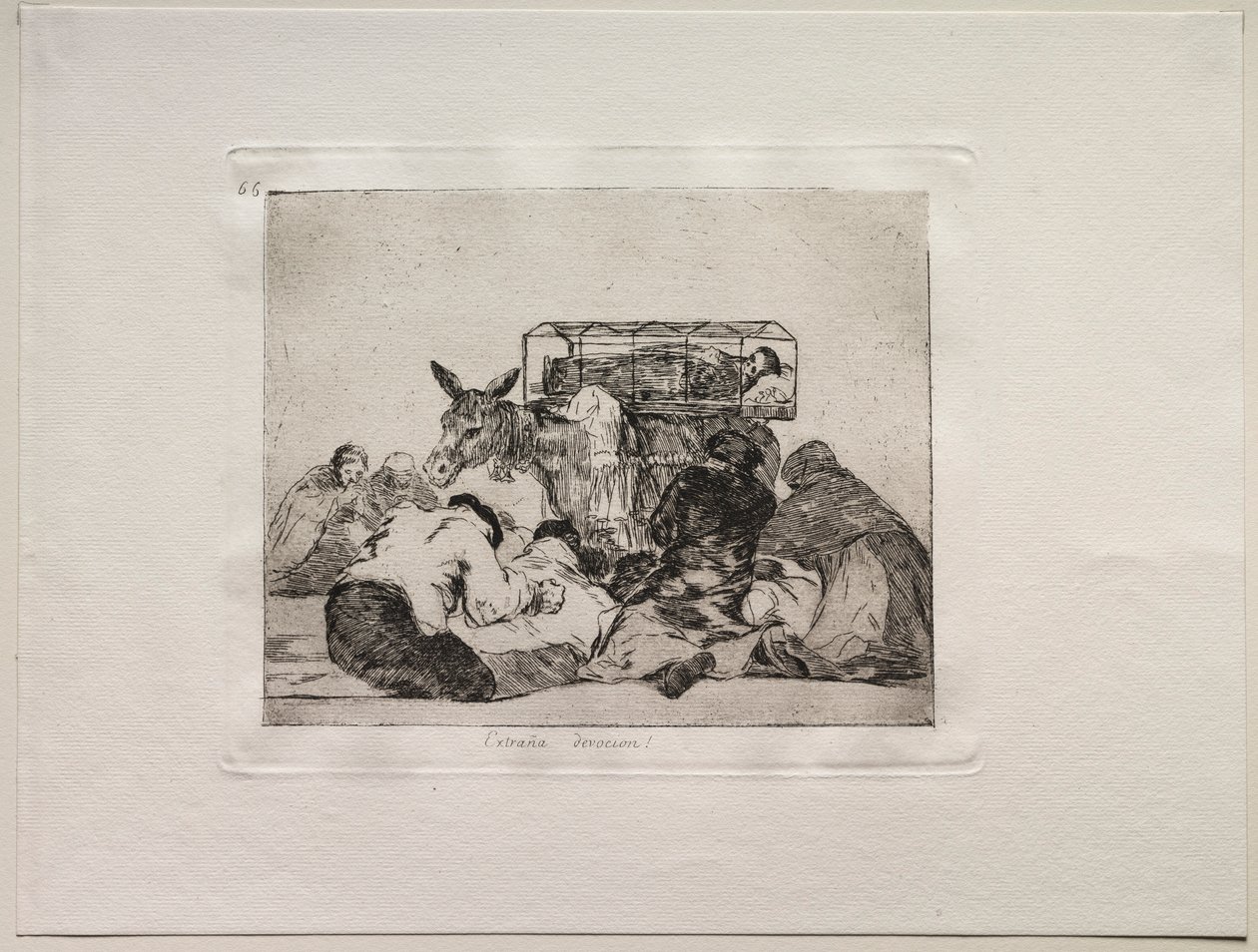 A háború borzalmai: Különös odaadás!. alkotó: Francisco de Goya