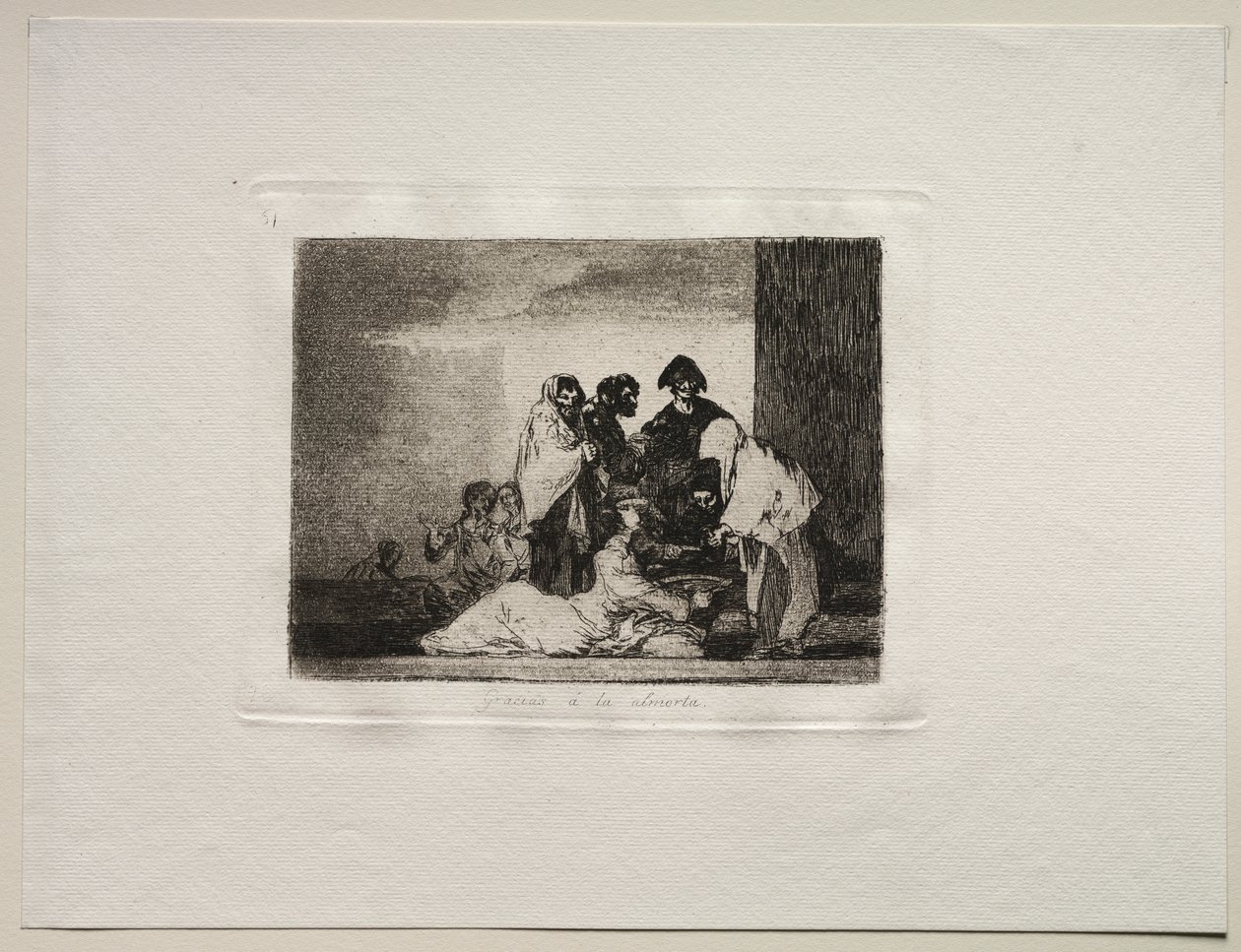 A háború borzalmai: hála a kölesnek alkotó: Francisco de Goya