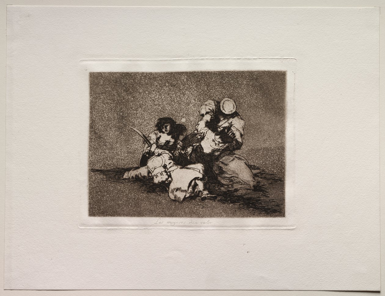 A háború borzalmai: A nők bátorságot adnak alkotó: Francisco de Goya
