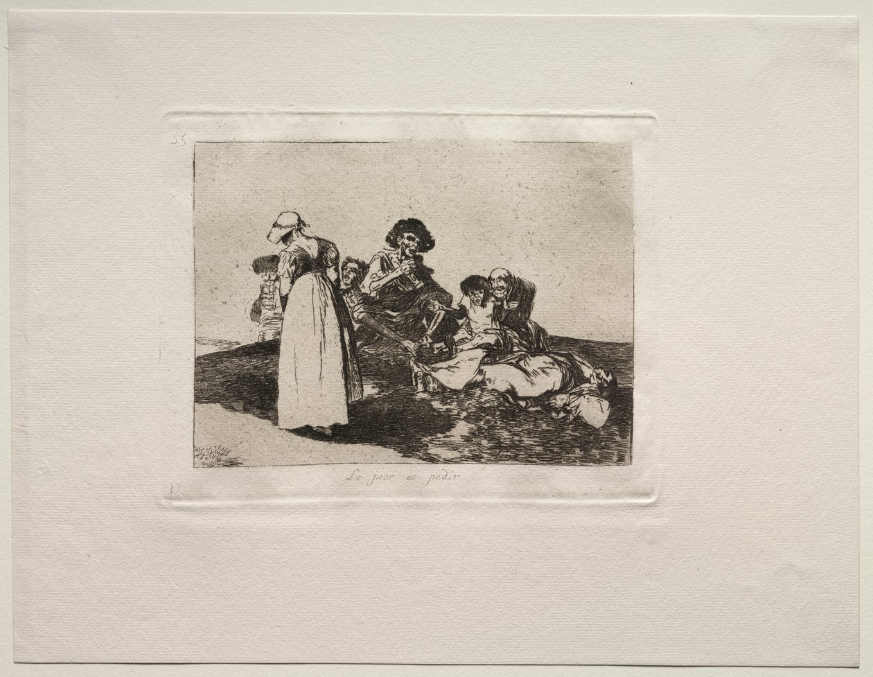 A háború borzalmai: A legrosszabb a koldulni alkotó: Francisco de Goya