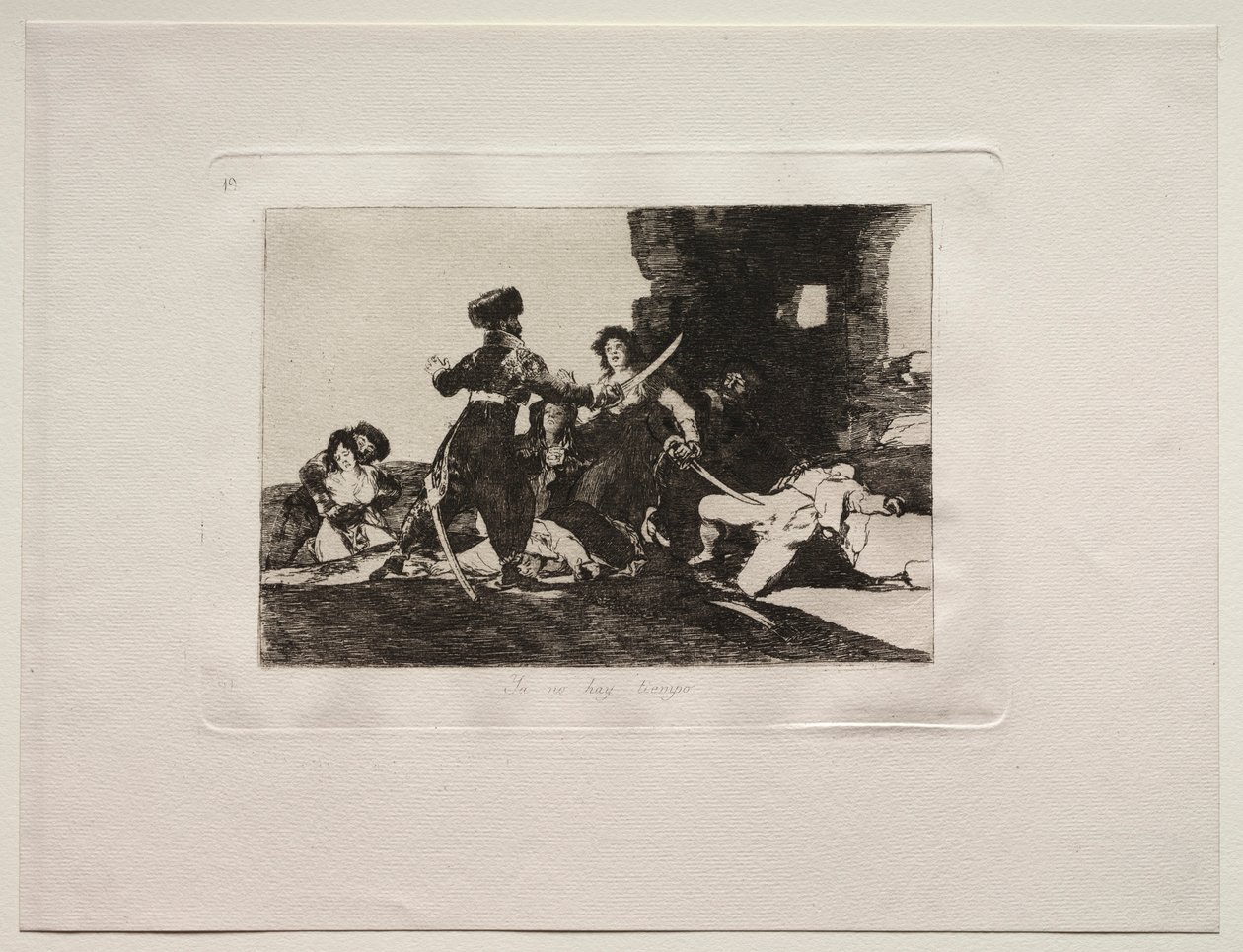 A háború borzalmai: Most nincs idő. alkotó: Francisco de Goya