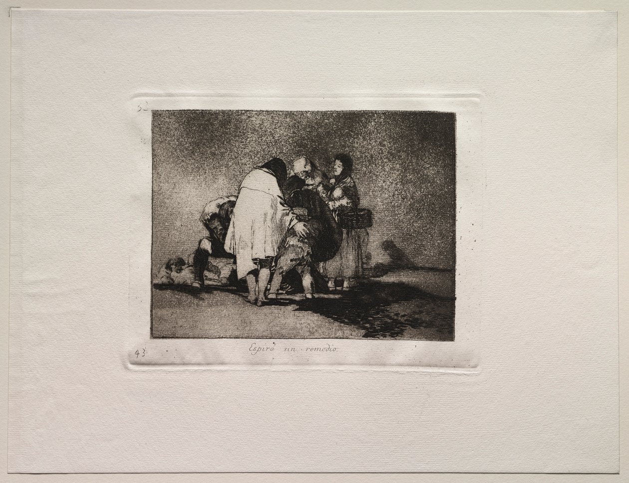 A háború borzalmai: Nem volt mit tenni, és meghalt. alkotó: Francisco de Goya