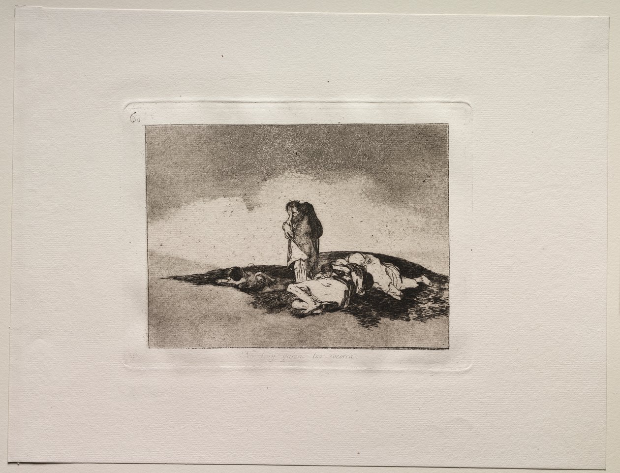 A háború borzalmai: nincs, aki segítsen rajtuk alkotó: Francisco de Goya
