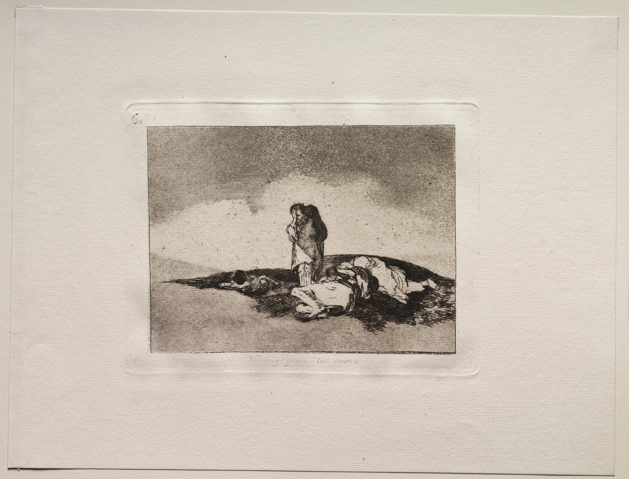 A háború borzalmai: nincs, aki segítsen rajtuk. alkotó: Francisco de Goya