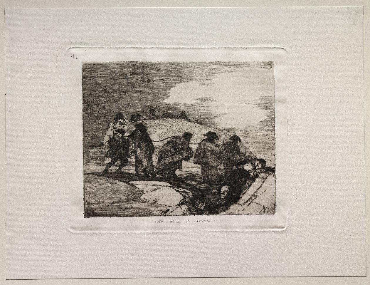 A háború borzalmai: nem ismerik az utat alkotó: Francisco de Goya