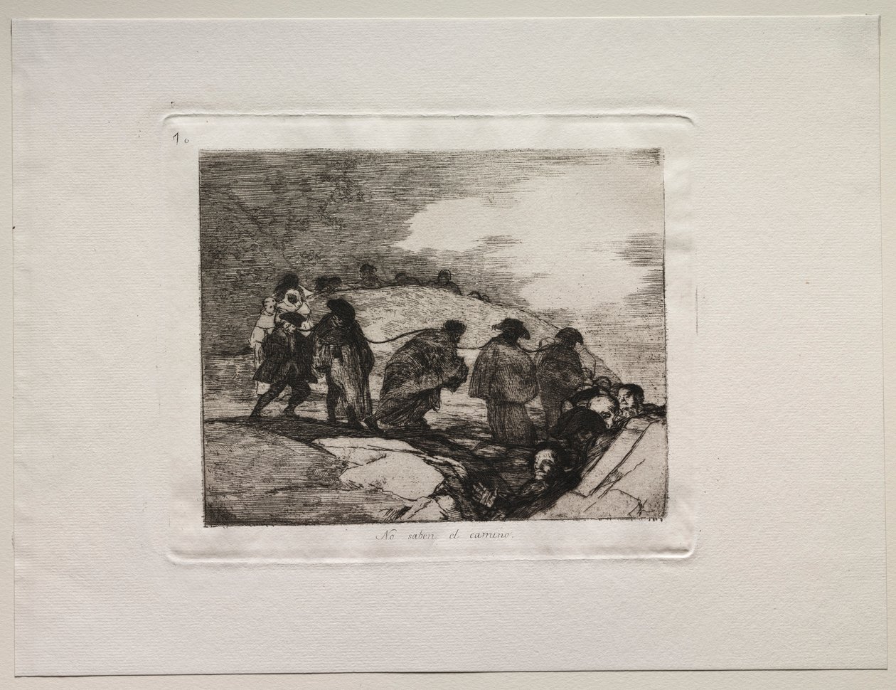 A háború borzalmai: nem ismerik az utat. alkotó: Francisco de Goya