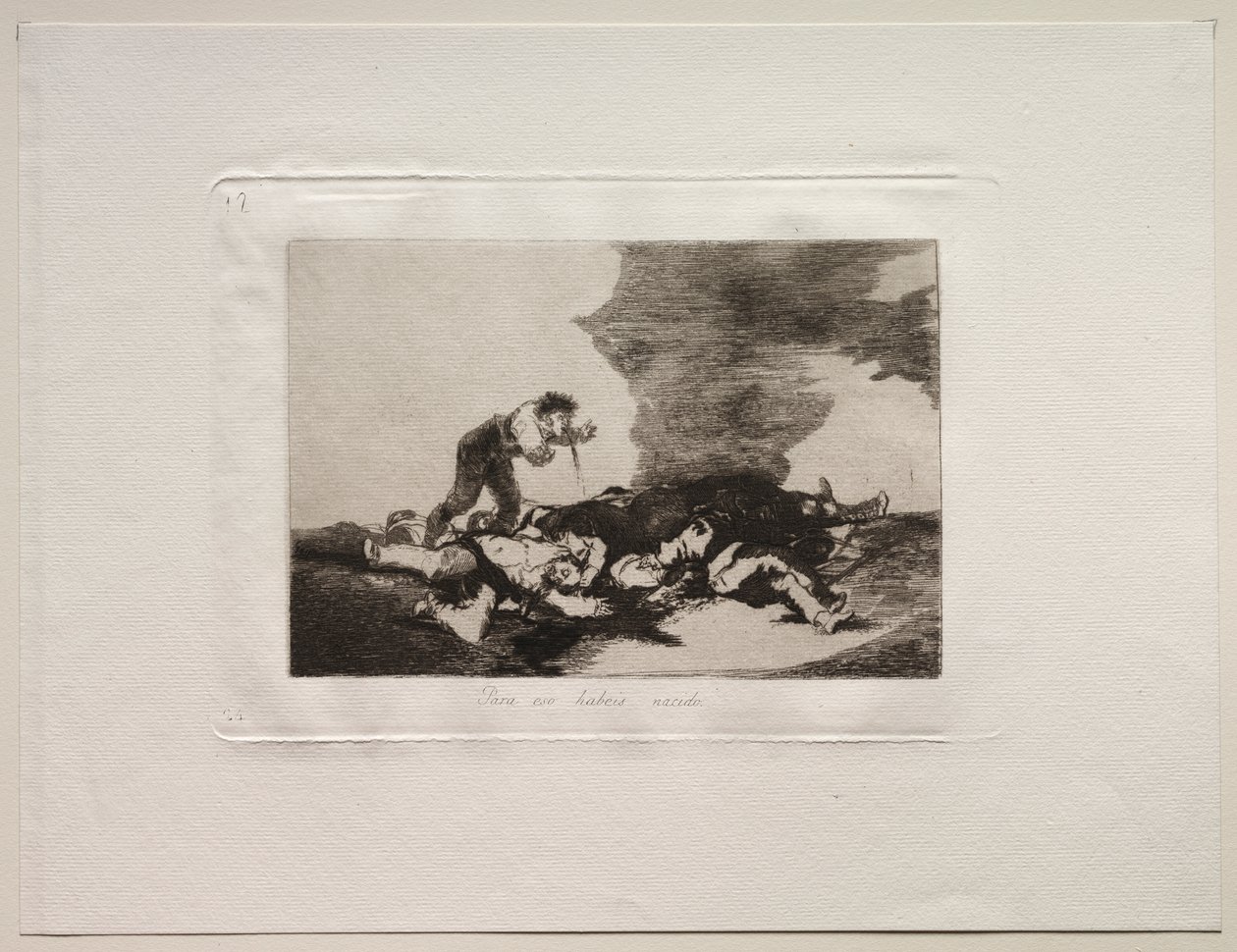A háború borzalmai: erre születtél alkotó: Francisco de Goya