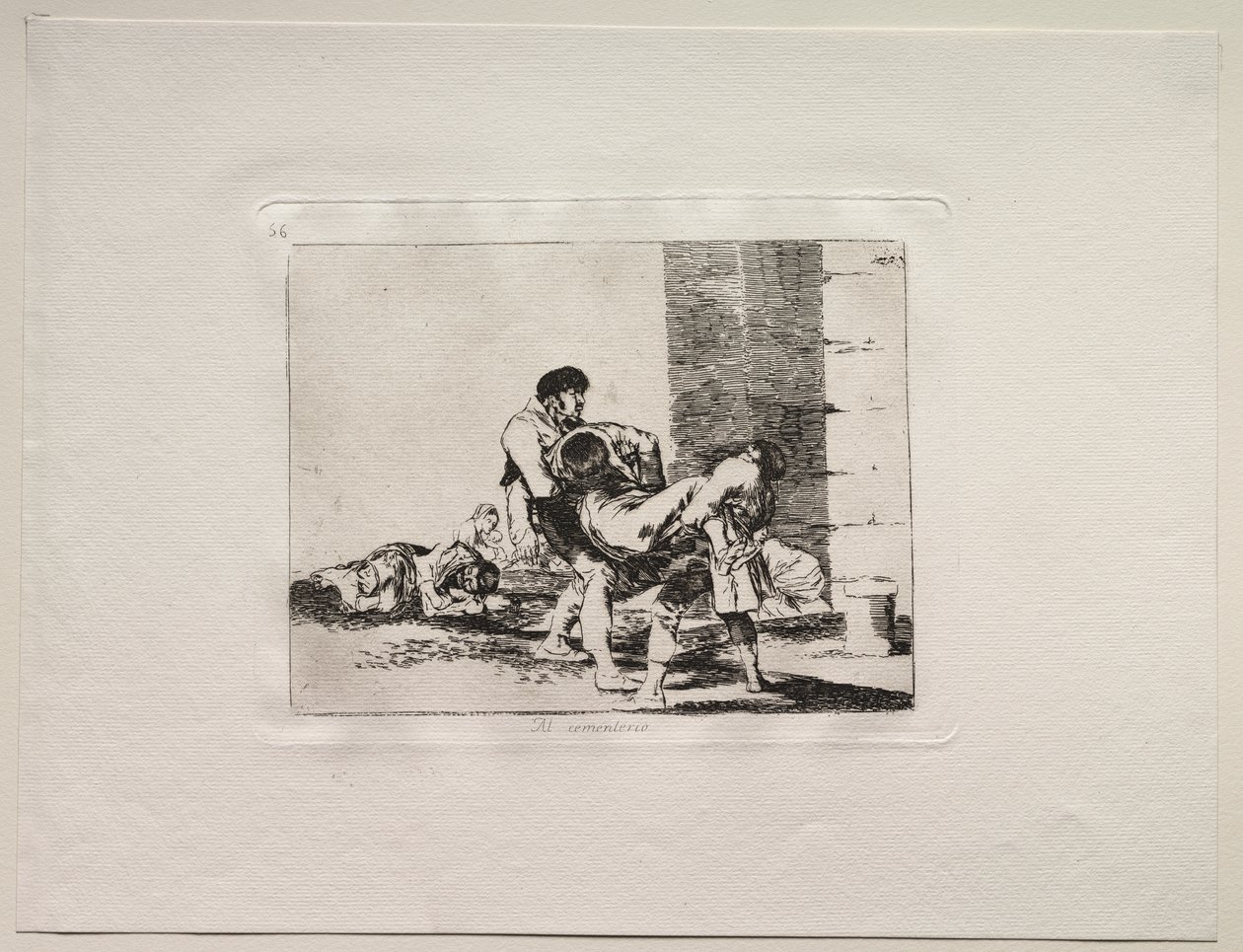 A háború borzalmai: A temetőbe alkotó: Francisco de Goya