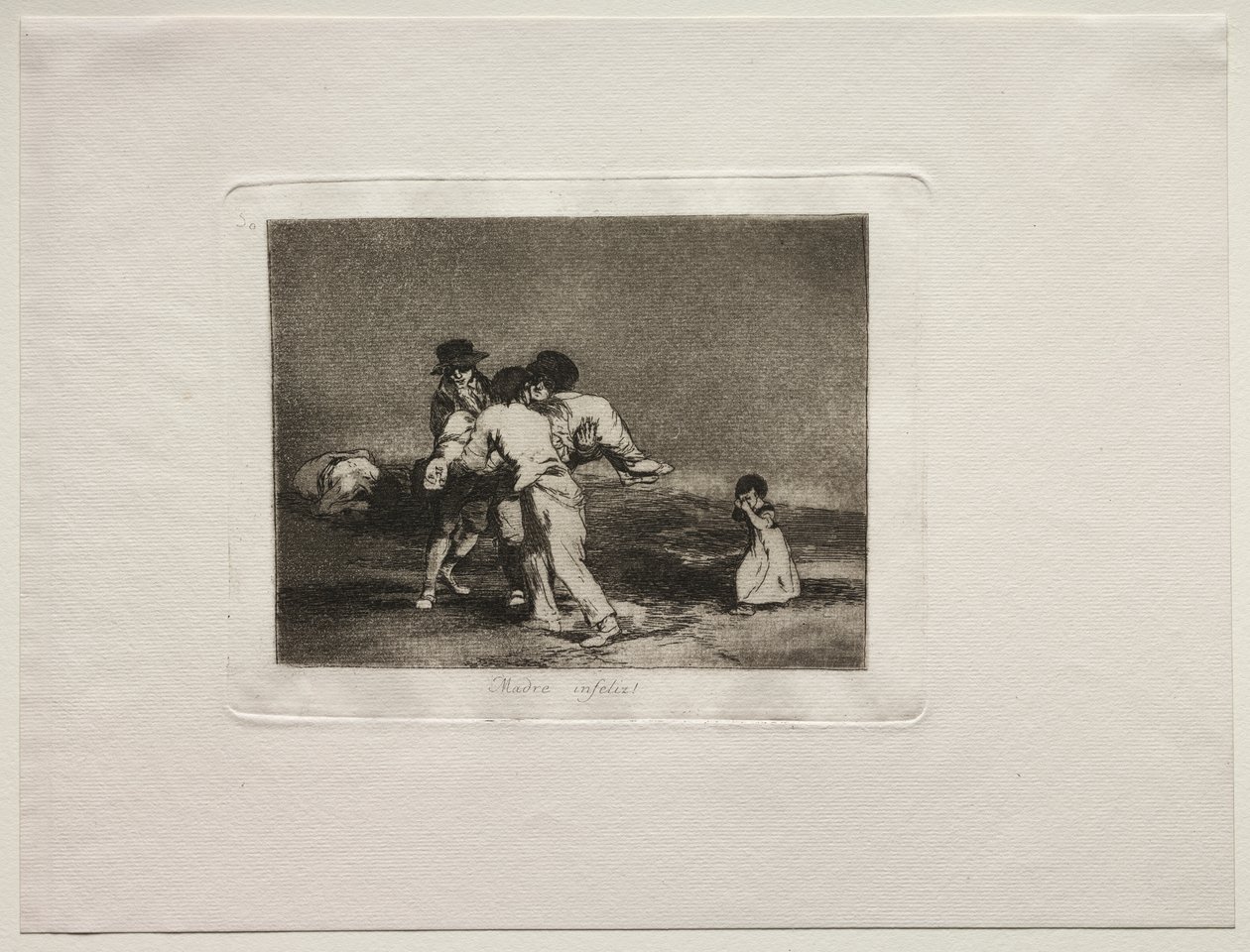 A háború borzalmai: Boldogtalan anya alkotó: Francisco de Goya