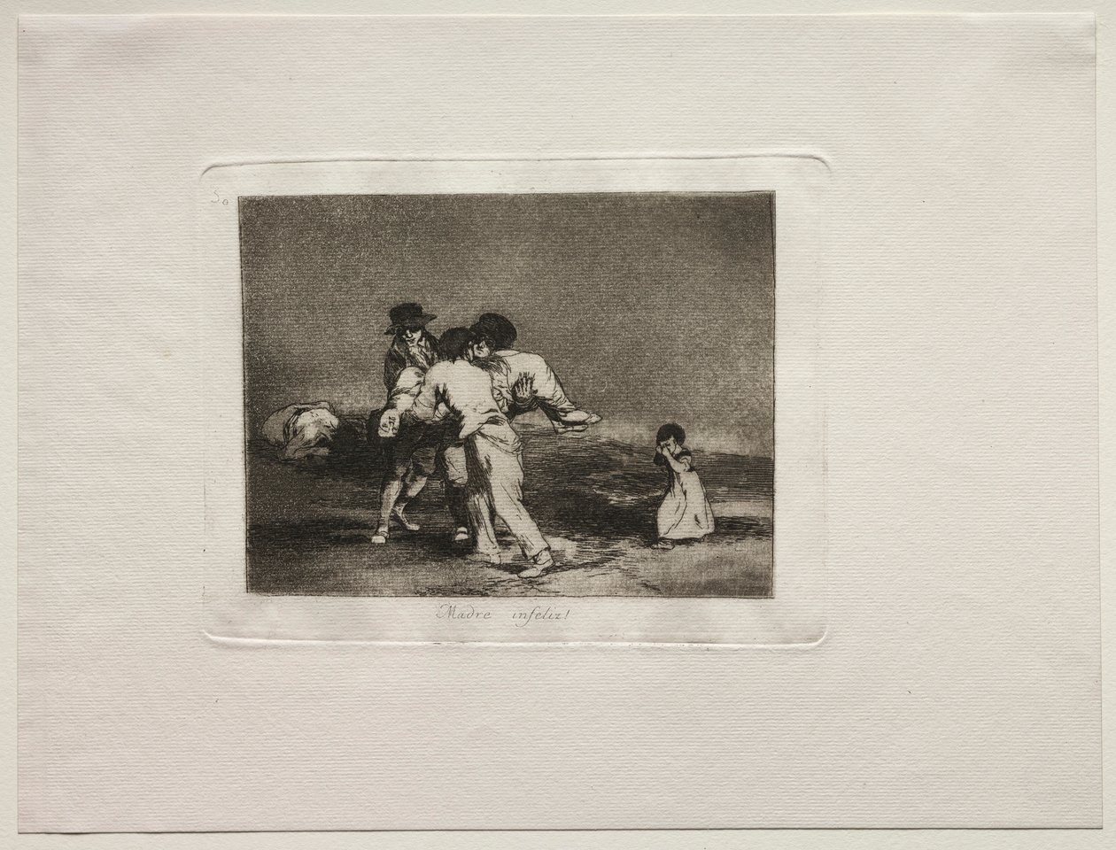 A háború borzalmai: Boldogtalan anya. alkotó: Francisco de Goya