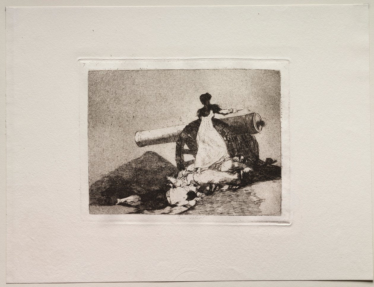 A háború borzalmai: micsoda bátorság!. alkotó: Francisco de Goya