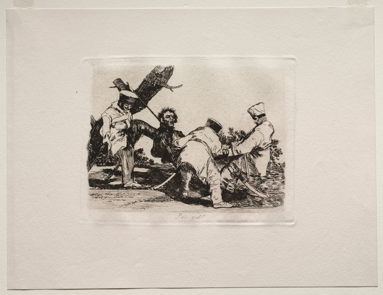 A háború borzalmai: miért? alkotó: Francisco de Goya