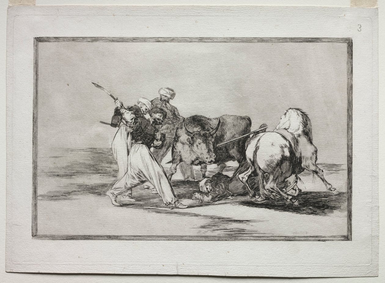 A mórok letelepedtek Spanyolországban, feladták a Korán babonáját, átvették ezt a művészetet..., 1815-1816 alkotó: Francisco de Goya