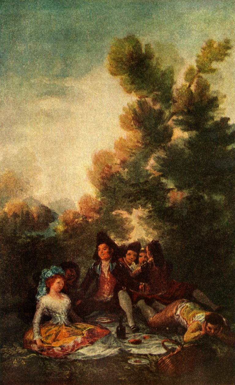 Piknik, 1785-1790, 1938 alkotó: Francisco de Goya