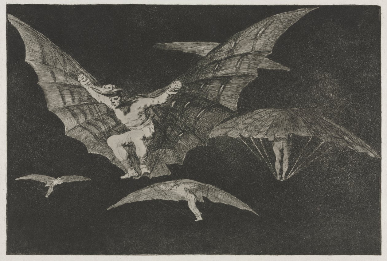 A Példabeszédek: A repülés módja alkotó: Francisco de Goya