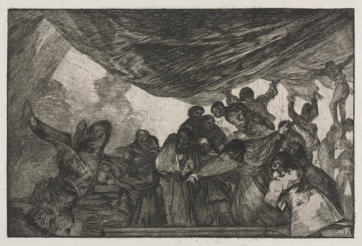 A Példabeszédek: Tiszta bolondság, 1864. alkotó: Francisco de Goya