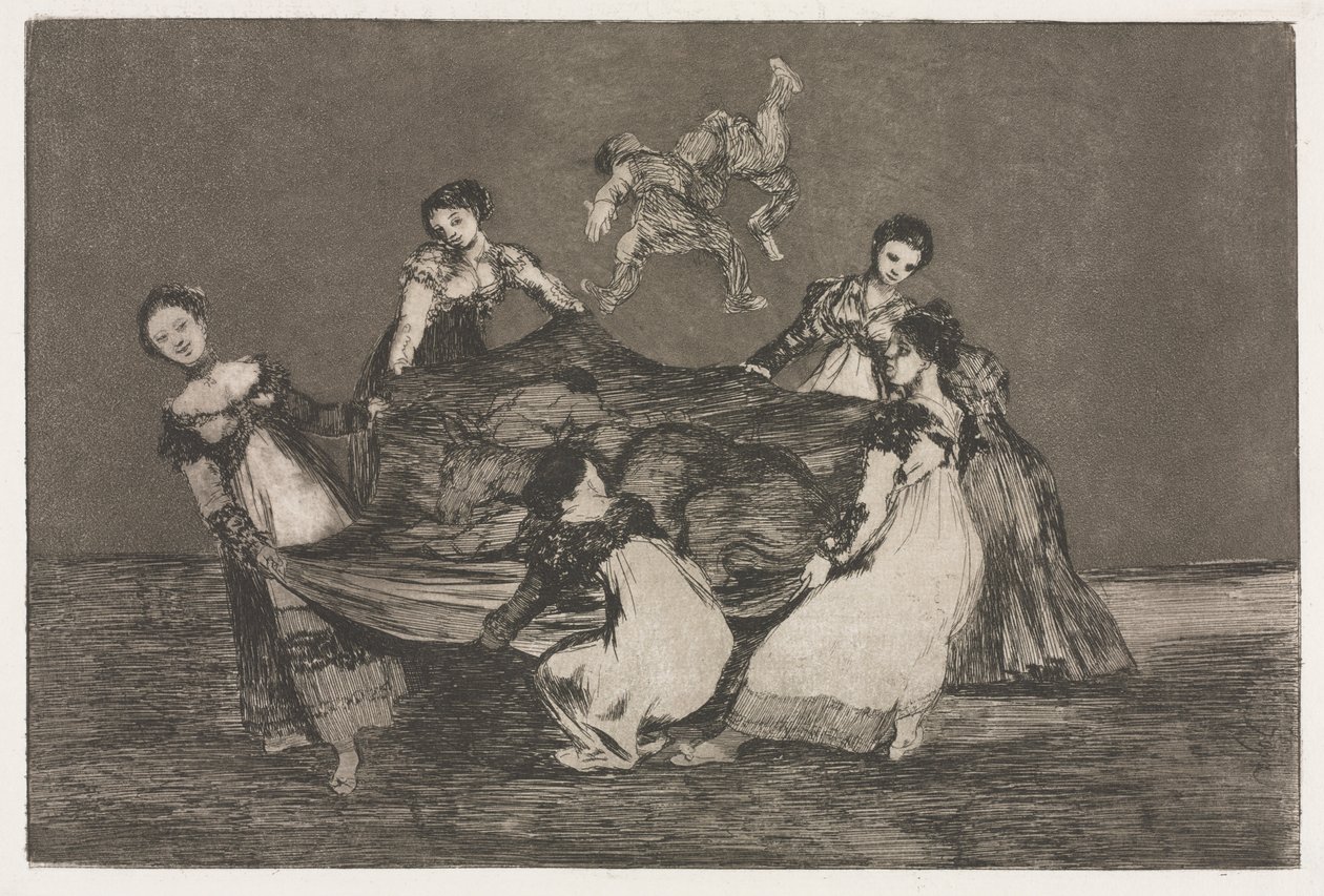 A közmondások: Női bolondság alkotó: Francisco de Goya